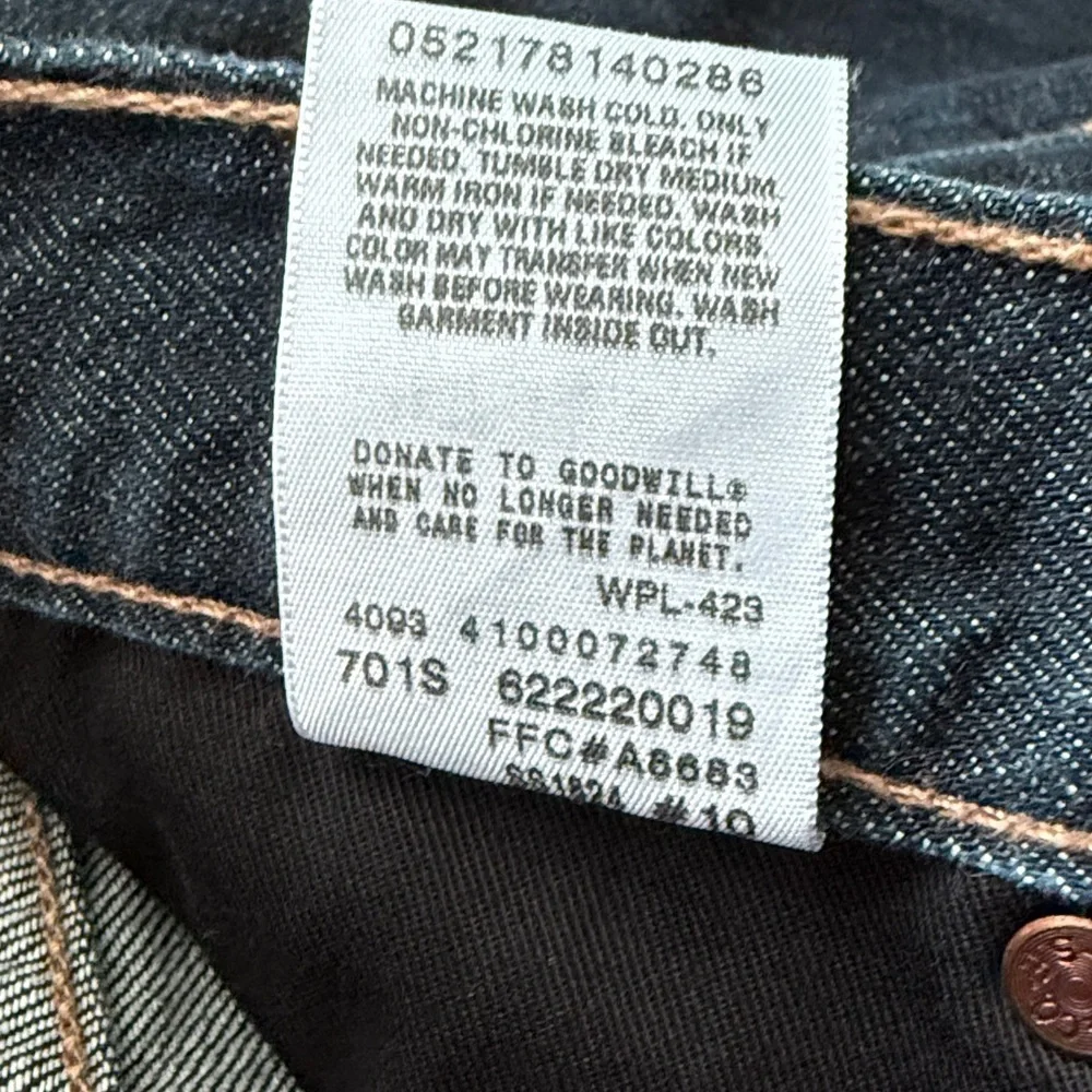 33X32 Levi's Men's Dark Blue Straight Jeans 514